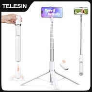 TELESIN Auto-Opening Tripod Selfie Stick 1.7M 360° Rotation Adjustable selfie stick Wireless Remote 