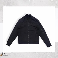 Bomber Soft Shell Jacket GU Uniqlo Arm Pocket Basic Black Charcoal