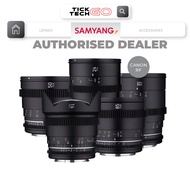 (PROMO) Samyang 14mm + 24mm + 35mm + 50mm + 85mm T1.5 MK2 Lens for Canon RF(5 Cine Lens Package)