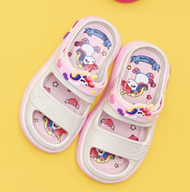 Sandal Anak Perempuan Motif Bear Viral Wedges Ban Dua Terbaru Sendal Selop Karet Jelly Import