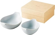 Mino Ware Miyama 64-127-225P Gift Set, Bowl, Bowl, Set of 2, 5.3 inches (13.5 cm), 6.7 inches (17 cm