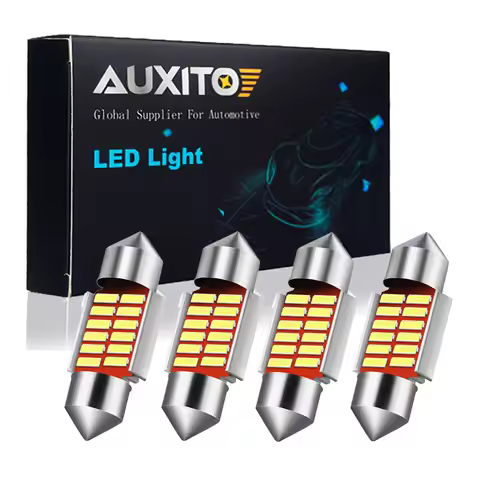 AUXITO 4Pcs Canbus C5W LED 31mm Festoon 36mm Bulb Car Interior Lighting Dome Map Glove Box Trunk Lic