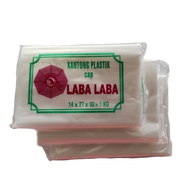 Kantong Plastik Laba Laba es batu Ukuran 1kg