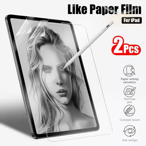 2PCS Paper Film Like For iPad 10 10th Pro 13 M4 12.9 2025 Screen Protector For iPad Air 11 5 4 M3 M2