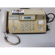 Used Panasonic Thermal Paper Fax Machine + Paper ( 10 rolls )- Light Beige