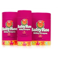 JOAN MIRO BABYROO SILKY CRAYON (6 COLOR, 12 COLOUR , 24 COLOUR AND 36 COLOURS), Washable Silky Crayo