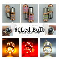 OAPC 1156/1157-4014-60LED BULB SINGLE CONTACT WHITE/RED/YELLOW PAIR