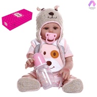 Decdeal Reborn Baby Doll Silikon Full Body 19inch Boneka Mandi Lucu Ma