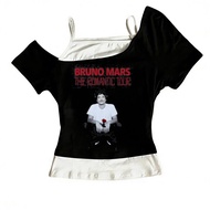 Bruno Mars Crop Top - Harajuku Grunge Summer Fashion