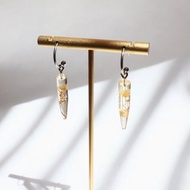 乾燥花 滿天星冰晶耳環 乾燥花耳環 永生花 手作飾品 手作耳環