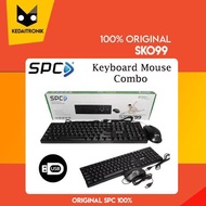 Keyboard Mouse Combo SPC SKO99 USB Ergonomic Elegant SPC SK O99
