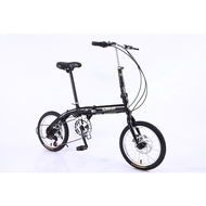 🔥FREE DELIVERY🔥 Lightweight 16 inch 6 Speed Gear Foldable bike Foldies Children Kid Adult Bicycle Black