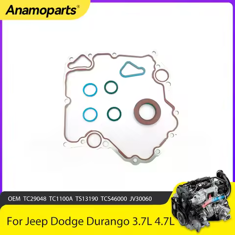 Engine Parts Timing Cover Gasket Fit 3.7 4.7 Gas For Jeep Grand Cherokee Dodge Dakota Durango Ram 15
