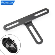 【YSR】  1Pc Motorcycle Electric Vehicle Mudguard Iron License Bracket Plate Holder Equipment Accessor