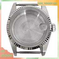 [99MY]Mirror Glass Watch Case Replacement 36mm Stainless Steel for 8215/2813 Movement Watch Accessor