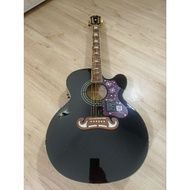 Epiphone EJ 200 SEC Acoustic-Electric Guitar - Black (Comes with Rock bag)