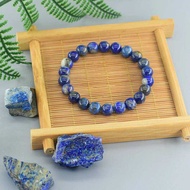 5A Aa Real Natural Lapis Lazuli Stone Beads Bracelet Homme Elastic High Quality Energy Heag Jewelr