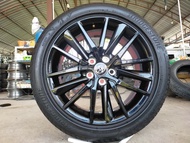 แม็กโตโยต้า ขอบ18 พร้อมยางบริสโตน 235 45 18 ปี23 ใส่ camry innova Chr revo vigo อื่นๆ 5 รู 114
