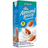 BLUE DAIMOND ALMOND BREEZE MILK 1LITER UNSWEETEND 25 CALORIES/ LATTE 60 CALORIES/ ALMOND 45 CALORIES