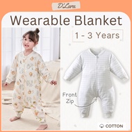D'LARA Kids & Toddler Wearable Blanket and Pajamas | Front Zipper | Baju Tidur Budak dan Kanak | 1.5