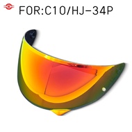 For HJC C10 HJ-34P Compatible Motorcycle Helmet Sun Visor - PC Lens, Sun/Wind/UV Shield, Anti-Explos