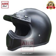 HBC CAKIL RETRO FULLFACE HELMET BLACK DOFF SNIPOLOS