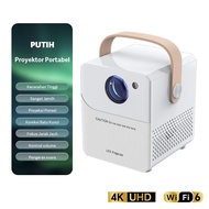[BISA COD] MISENI HY320 Mini Smart Proyektor Android 13.0 4k full hd 2G RAM+16G ROM Dual Band 2.4g&5