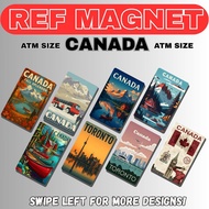 CANADA ATM Size Ref Magnet – Waterproof Scratchproof Durable (Fridge Magnet) Souvenir