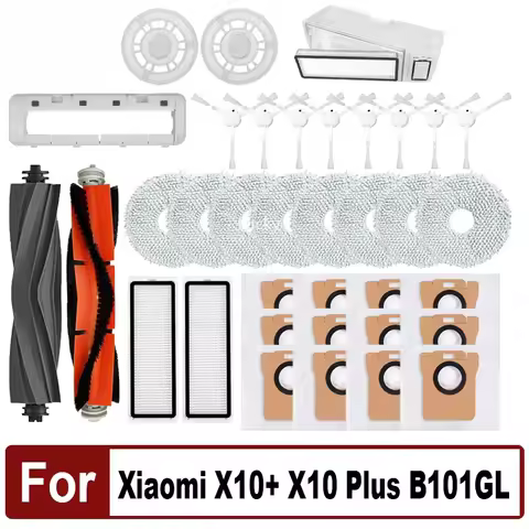 For Xiaomi Robot Vacuum X10+ X10 Plus B101GL Spare Parts Accessories Main Side Brush Hepa Filter Dus