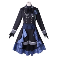 Black Butler Charle Gothic Style Long Coat Dress Cosplay Outfit