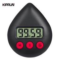 KIPRUN Digital Kitchen Timer, Water Drop Shaped Bathroom Timer, Portable Digital Shower Timer with H