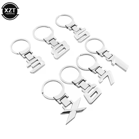 Alloy Key Ring Car Key Chain Metal Number Emblem Key Chain Car Accessory Charm Car Styling For BMW A