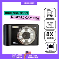 🔥READY STOCK🔥 XVISION DIGITAL CAMERA S-48 48MP 1080P 2.8-inch IPS Screen 8X Auto Zoom Focus Self-Tim