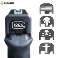 Homestar Glock ฝาปิดแผ่นสไลด์ด้านหลัง,แผ่นปิดสไลด์ด้านหลังสำหรับ Glock 17 19 20 21 22 23 24 25 26 40 41 Gen 5