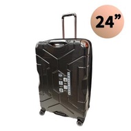 (黑色)[24吋拉鏈款]高品質行李箱 旅行箱