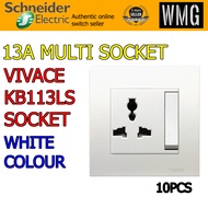 ( 10 PCS) Schneider Vivace Power Point Light Switch Modern Suis Besar Cantik Good Quality Double Pol