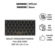 Ví Dài EDMOND MASION MONOGRAM Wallet EDM full box size 18cm