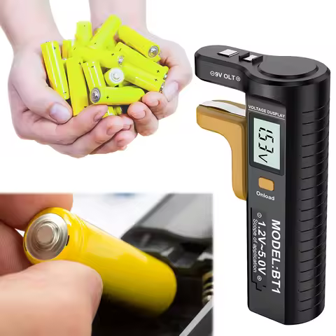 Digital Battery Tester Battery Checker Volt Measure Battery Capacity Check Detector for AA AAA C D 9