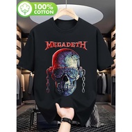 2026 Gildan gift Megadeth  Logo & Fallen Angels Album T-Shirt - Official Dave Mustaine Signature xs-