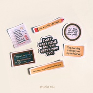 ABE Abbott Elementary Vinyl Sticker Set | Sitcom Matte Waterproof Journal Laptop Deco | studio clu