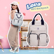 Oxigen Lova Mini Backpack Women's Modern Polyester Laptop Backpack for School and Work