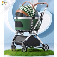Pet Stroller Detachable Dog Stroller Portable Cat Stroller Foldable Cat Cage nirerrt2.sg