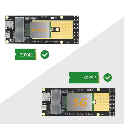 Type-C USB 3.0 Adapter for 5G M.2 Module with Nano SIM Slot Support RM500Q RM500U GM800 SIM8200