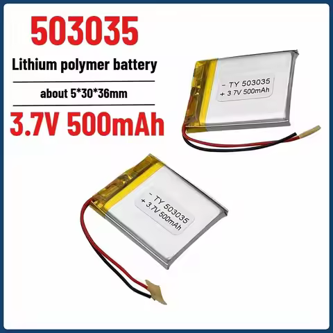 503035 3.7V 500mAh Long-lasting Rechargeable Polymer Li-ion Battery for Navigation GPS Medical Equip