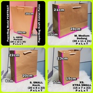 Plain THICK paper bag (++125gsm SERIES) - paper bag - brown paper bag