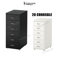 Kinbolee Helmer Metal with 2021 Drawer Ikea Wheel Mobile File Net Red Finishing Collection Makeup Bedside Cabinet