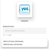 Yes 4G LITE [ Unlimited Data ][Discount] Reload Topup Prepaid Yes Topup