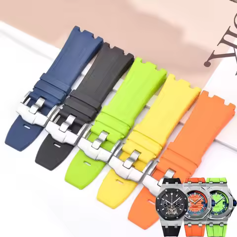 Rubber Watch Strap for AP Audemars&Piguet 15703 15710 26067 26470 26178 Royal Oak Offshore 28mm Sili