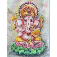 Ganesha Painting Watercolor Hundred Pound Paper Size A3/27.9x42cm