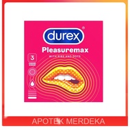 Durex Pleasuremax 3pcs Kondom Tekstur Berduri / Durex Kondom PleasureMax Isi 3 pcs / Durex